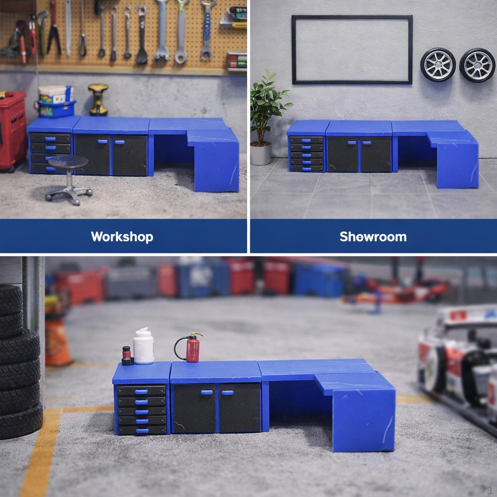 1/64 Scale - Miniature Workbench Model Decoration Collection Children s Playset Display синій
1/64 Scale - Miniature Workbench Model Decoration Collection Children s Playset Display синій
