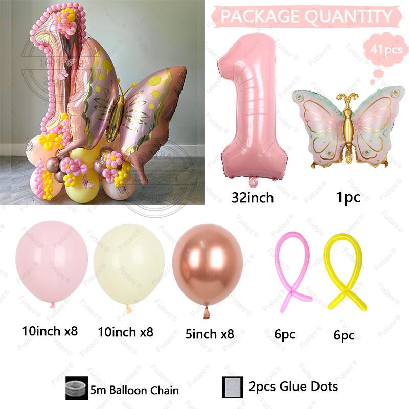 41pc/set Pink Dreamy Ethereal Butterfly Set Digital Aluminum Film Balloon 1-9 suitable for birthday party anniversary graduatio 32inch
41pc/set Pink Dreamy Ethereal Butterfly Set Digital Aluminum Film Balloon 1-9 suitable for birthday party anniversary graduatio 32inch