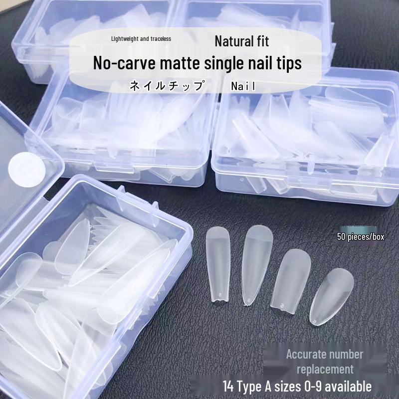 Ultra-thin, traceless matte nail tips with refill options, dual-use full and half-stick design, no polishing needed.
Ultra-thin, traceless matte nail tips with refill options, dual-use full and half-stick design, no polishing needed.