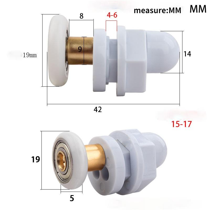 8pcs/lot Shower Rooms Cabins Pulley Shower Room Roller /Runners/Wheels/Pulley Roller Diameter19-27mm Glass Hole Distance 15-17mm
8pcs/lot Shower Rooms Cabins Pulley Shower Room Roller /Runners/Wheels/Pulley Roller Diameter19-27mm Glass Hole Distance 15-17mm