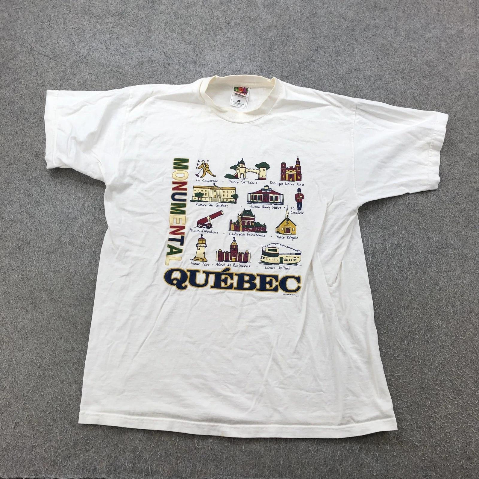 VINTAGE Quebec Canada Shirt Mens Large White Souvenir Monumental Graphic 90s 2XL
VINTAGE Quebec Canada Shirt Mens Large White Souvenir Monumental Graphic 90s 2XL