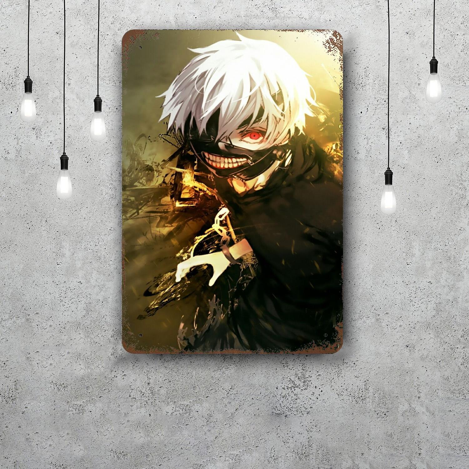 ken kaneki Vintage Metal Tin Signs Posters Decor Retro Metal Plaque Wall Art Decor for Garage Bar 20x30cm(7.8x11.8inch)
ken kaneki Vintage Metal Tin Signs Posters Decor Retro Metal Plaque Wall Art Decor for Garage Bar 20x30cm(7.8x11.8inch)