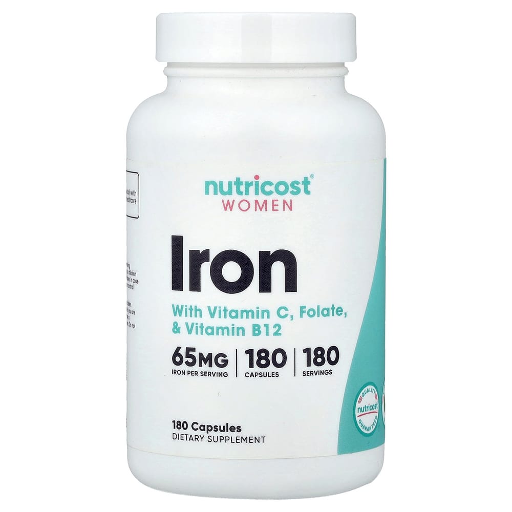 iHerb Women s Iron with Vitamin C, Folic Acid & Vitamin B12 Capsules, 180 Count 180 pcs - 1 ea
iHerb Women s Iron with Vitamin C, Folic Acid & Vitamin B12 Capsules, 180 Count 180 pcs - 1 ea