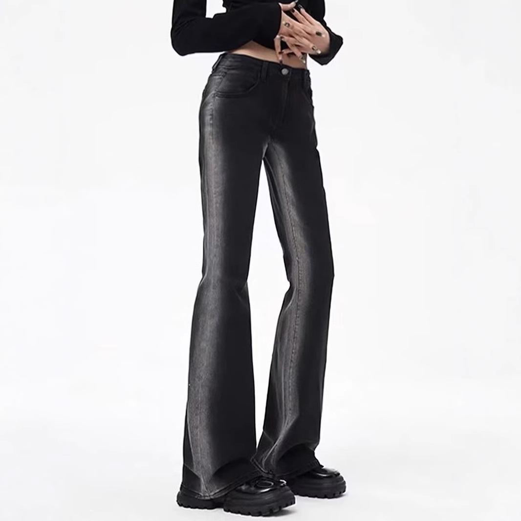 Women s Gradient Color High Waist Flare Jeans, Color Block, Slimming Straight Leg, Horseshoe Design. Small черный серый
Women s Gradient Color High Waist Flare Jeans, Color Block, Slimming Straight Leg, Horseshoe Design. Small черный серый