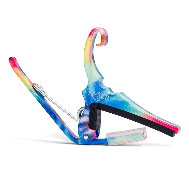 Kyser (Kaiser) quick change capo tasto for 6 string acoustic guitar, tie dye, KG6TD
Kyser (Kaiser) quick change capo tasto for 6 string acoustic guitar, tie dye, KG6TD