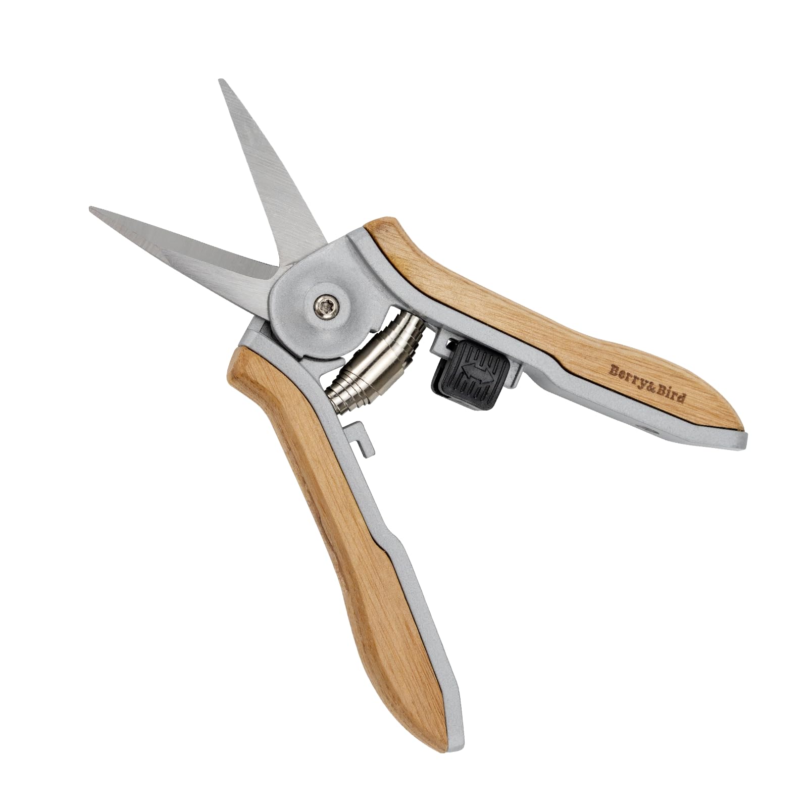 Острый клинок Садовый Секатор из нержавеющей стали Эргономичная ручка из ясеня и предохранительная защелка Легкий ручной секатор для обрезки растений
Острый клинок Садовый Секатор из нержавеющей стали Эргономичная ручка из ясеня и предохранительная защелка Легкий ручной секатор для обрезки растений