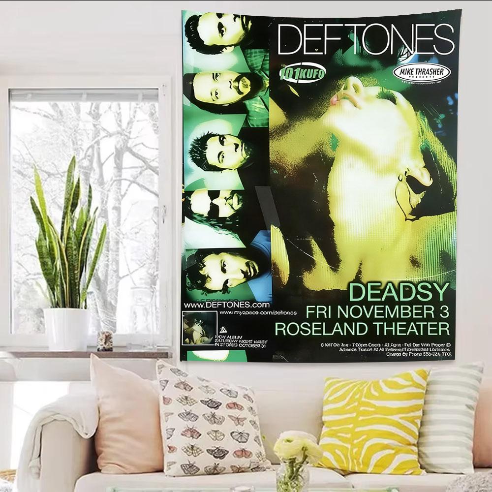 Deftones Band Music Tapestry Wall Art Aesthetic Room Decor Rock Band Poster Wall Hanging For Bedroom Dorm Living Room Decoration 74x94cm(29x37in)
Deftones Band Music Tapestry Wall Art Aesthetic Room Decor Rock Band Poster Wall Hanging For Bedroom Dorm Living Room Decoration 74x94cm(29x37in)