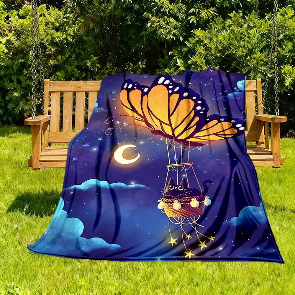 1PC Butterfly Cat Night Sky Outdoor Blanket Lightweight Flannel, Soft & Warm, All-Season Use for Sofa, Outdoor, Camping, Living Room, Office67 130cmx150cm
1PC Butterfly Cat Night Sky Outdoor Blanket Lightweight Flannel, Soft & Warm, All-Season Use for Sofa, Outdoor, Camping, Living Room, Office67 130cmx150cm