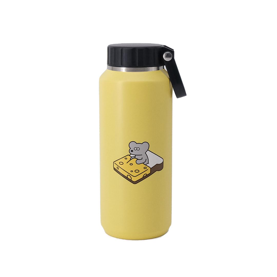 ANDY Stainless Steel Bottle with Handle, Medium, 500ml, Yellow [Stainless Steel Bottle, Sports Bottle, Insulated, Keeps Drinks Hot or Cold, Reusable,
ANDY Stainless Steel Bottle with Handle, Medium, 500ml, Yellow [Stainless Steel Bottle, Sports Bottle, Insulated, Keeps Drinks Hot or Cold, Reusable,