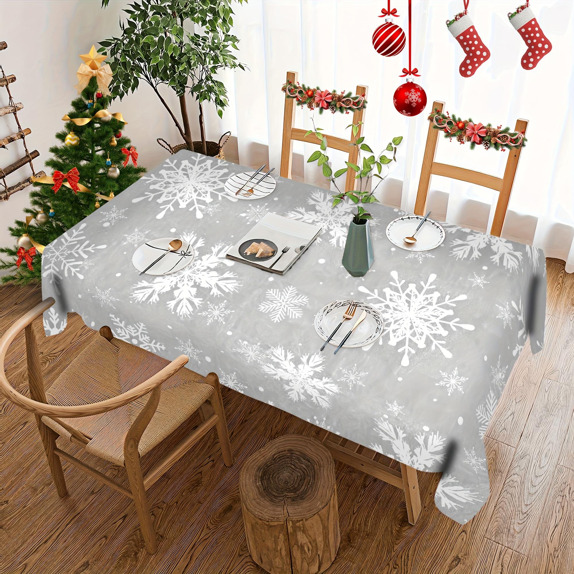 Winter Gray Snowflakes Pattern Tablecloth For Table Decor Winter Xmas Holiday Kitchen Dining Table Cloth Christmas Decorations 90x140cm
Winter Gray Snowflakes Pattern Tablecloth For Table Decor Winter Xmas Holiday Kitchen Dining Table Cloth Christmas Decorations 90x140cm