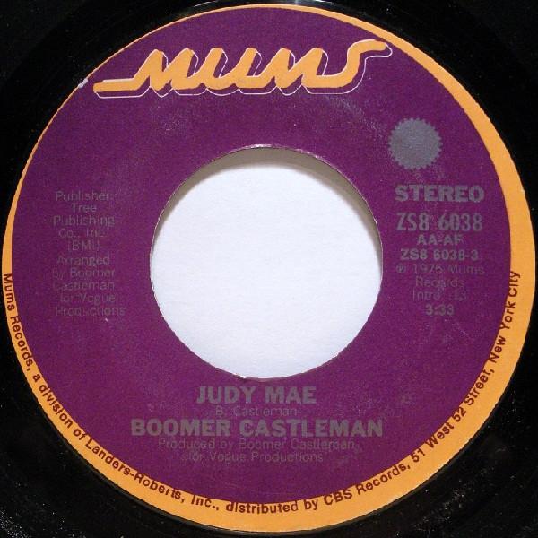 7-дюймовая пластинка BOOMER CASTLEMAN - Judy Mae / Three Feet High And Grow ZS86038 Mums Records 1975 US Рок Б/У
7-дюймовая пластинка BOOMER CASTLEMAN - Judy Mae / Three Feet High And Grow ZS86038 Mums Records 1975 US Рок Б/У
