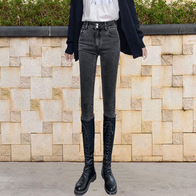 High-Waisted Blue-Gray Skinny Jeans for Women - Double Button, Stretchy Slim Fit, Enhances Slimness & Height, Perfect for Spring, Nine-Pointe Length. 32 чорний колір сірий
High-Waisted Blue-Gray Skinny Jeans for Women - Double Button, Stretchy Slim Fit, Enhances Slimness & Height, Perfect for Spring, Nine-Pointe Length. 32 чорний колір сірий