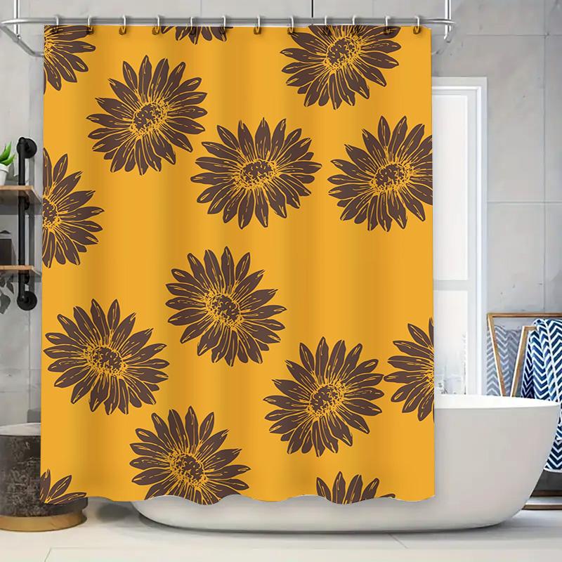 Sunflower Shower Curtain Bath Decor For Home Bathroom Modern Floral Print In Yellow Brown 72 X 84 Inches (183Cm X 213Cm) W60H190(CM)-1 Pcs
Sunflower Shower Curtain Bath Decor For Home Bathroom Modern Floral Print In Yellow Brown 72 X 84 Inches (183Cm X 213Cm) W60H190(CM)-1 Pcs