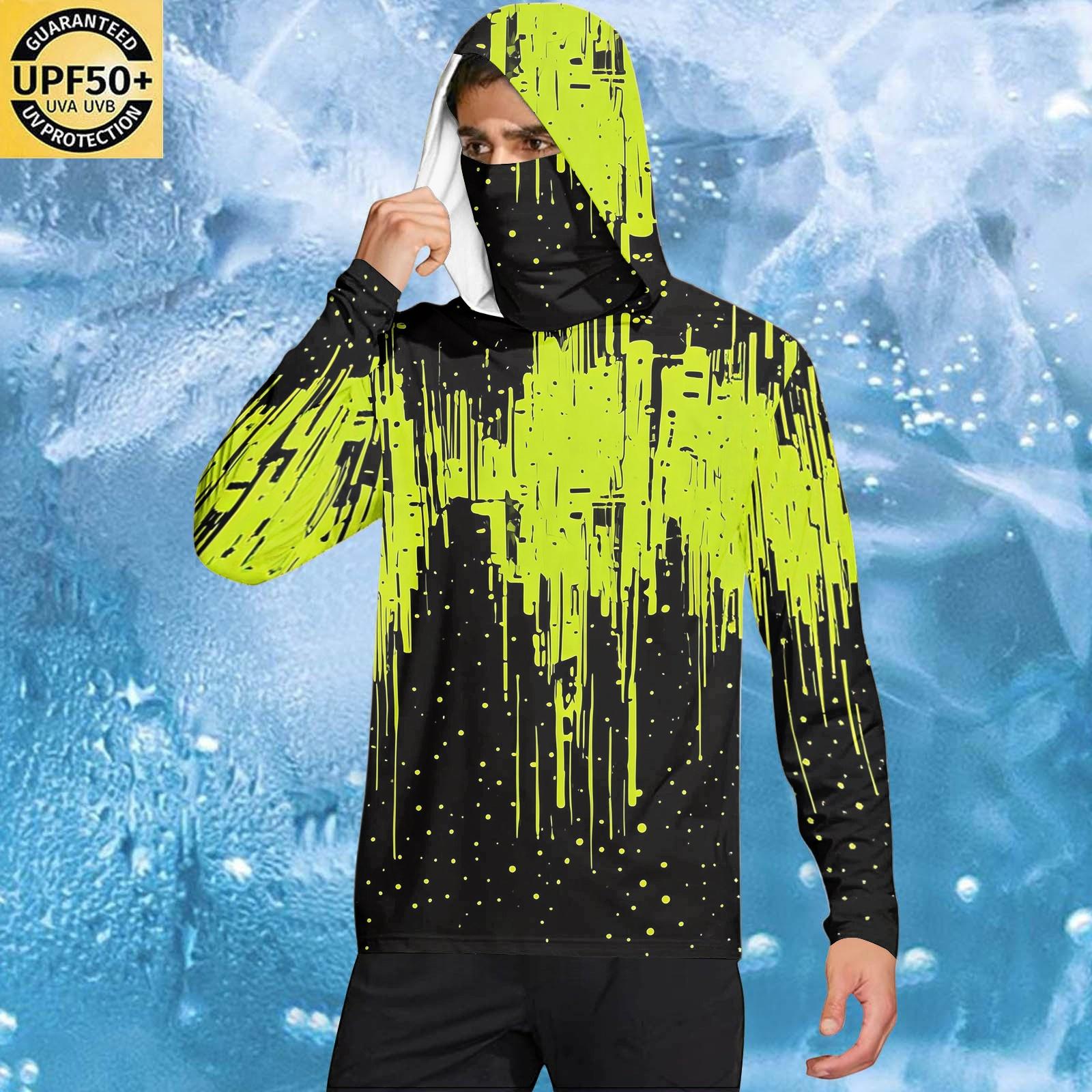 Men s Casual Geometric Print Hooded Long Sleeve Sun Protection Shirt Lightweight Breathable Fabric Outdoor Sportswear S чёрный
Men s Casual Geometric Print Hooded Long Sleeve Sun Protection Shirt Lightweight Breathable Fabric Outdoor Sportswear S чёрный
