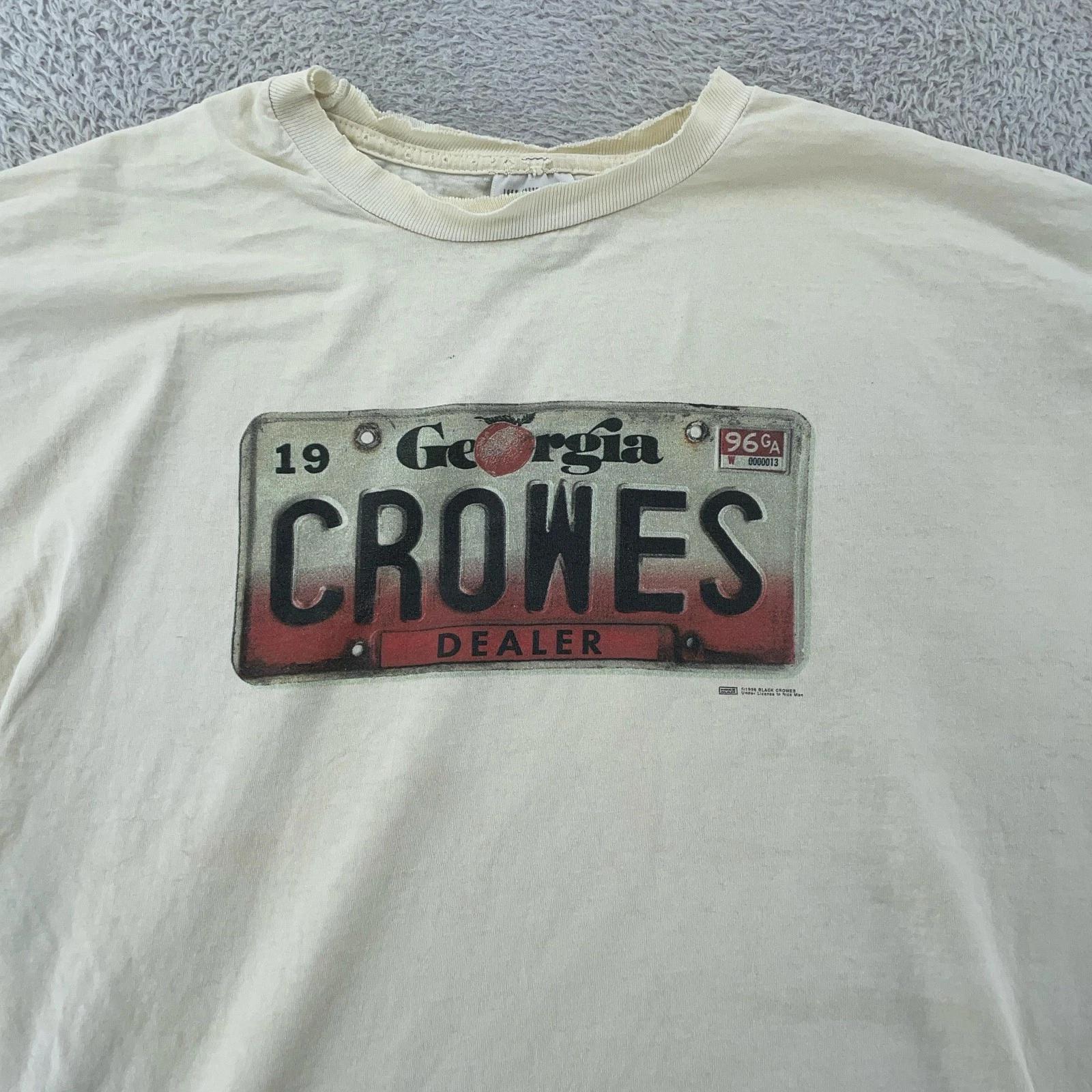 Vintage 1996 Black Crowes Band Shirt Mens L/XL Concert Georgia License Plate 90s 4XL
Vintage 1996 Black Crowes Band Shirt Mens L/XL Concert Georgia License Plate 90s 4XL