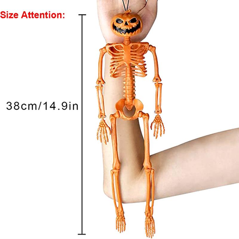 2pcs/set Halloween Spooky Haunted House Decor Realistic Skull Pumpkin Head Moving Skeleton Plastic PP Prop for Party Decoration
2pcs/set Halloween Spooky Haunted House Decor Realistic Skull Pumpkin Head Moving Skeleton Plastic PP Prop for Party Decoration