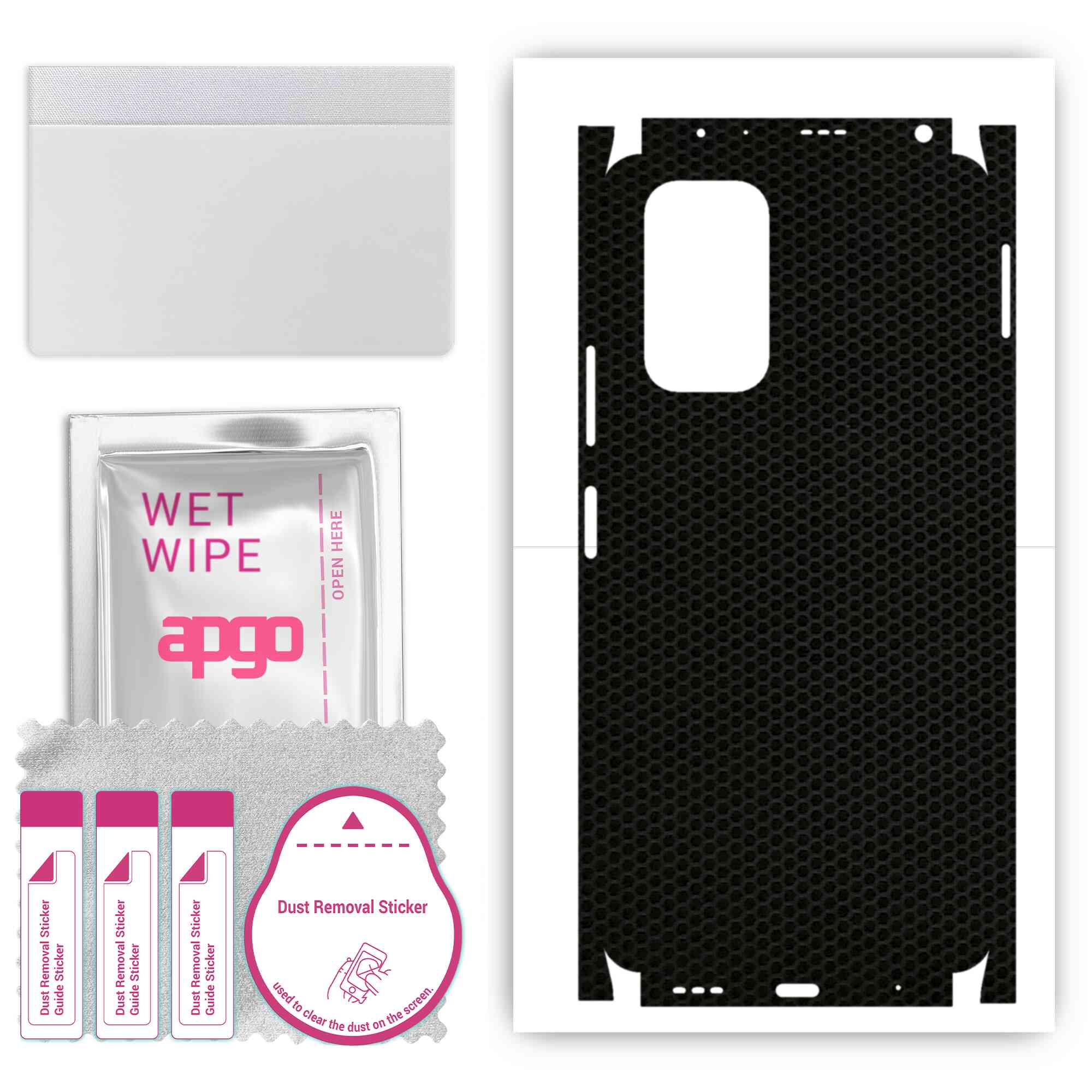 Apgo Protective Skin Sticker for the back+sides compatible with Xiaomi Redmi Note 10 Pro Max, Full Wrap Film, Foil, Vinyl - Pattern Matrix
Apgo Protective Skin Sticker for the back+sides compatible with Xiaomi Redmi Note 10 Pro Max, Full Wrap Film, Foil, Vinyl - Pattern Matrix