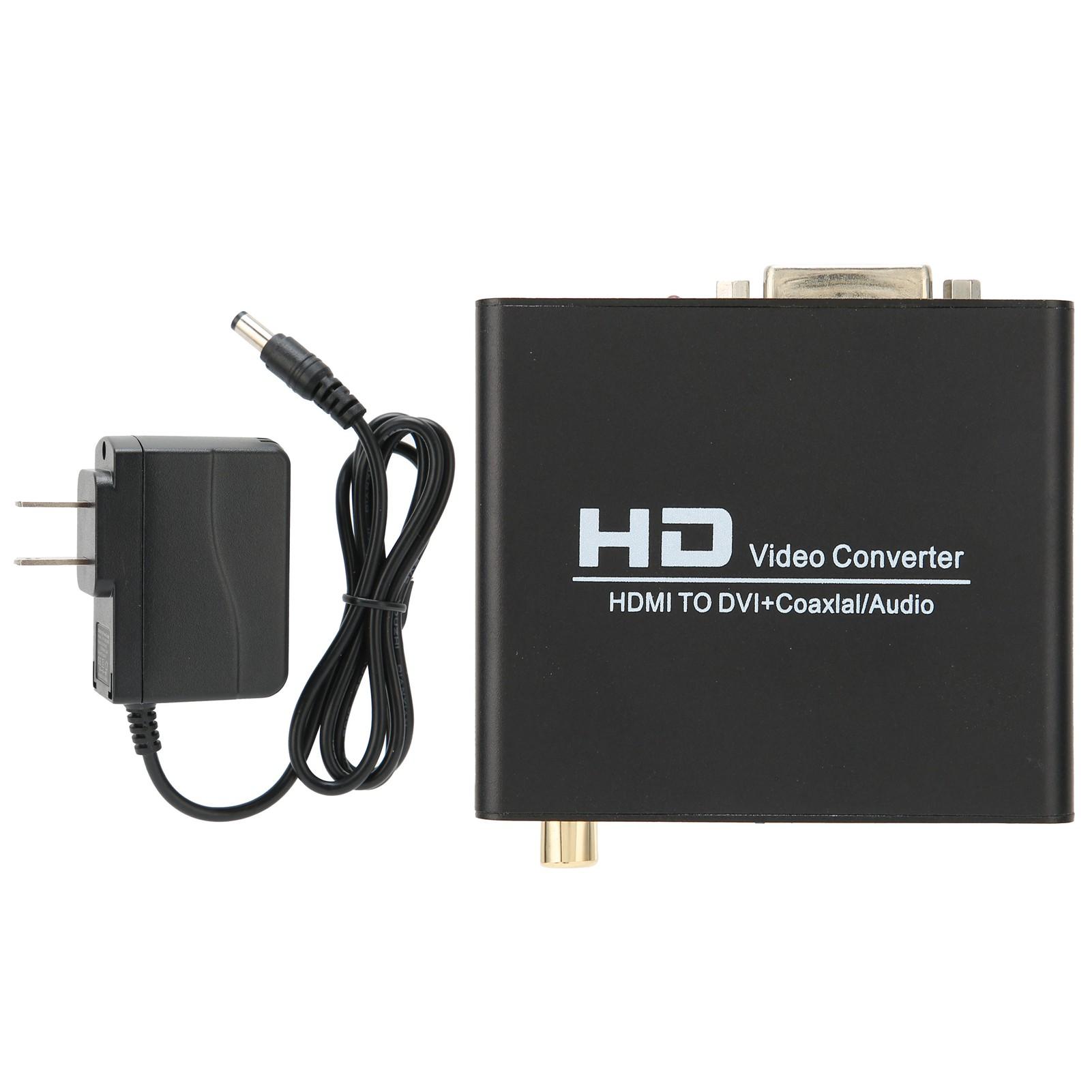 Мультимедийный интерфейс HD в DVI-преобразователь цифрового коаксиального аналогового стереовыхода US Plug
Мультимедийный интерфейс HD в DVI-преобразователь цифрового коаксиального аналогового стереовыхода US Plug