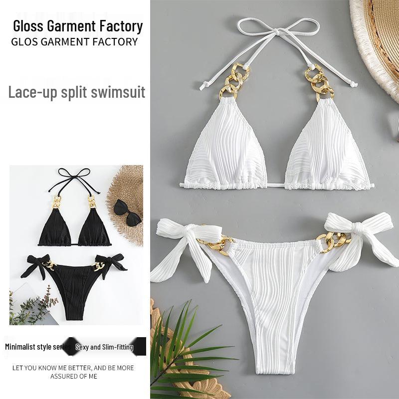 New Solid Color European & American Lace-Up Bikini: Sexy Two-Piece Women s Swimsuit Medium
New Solid Color European & American Lace-Up Bikini: Sexy Two-Piece Women s Swimsuit Medium