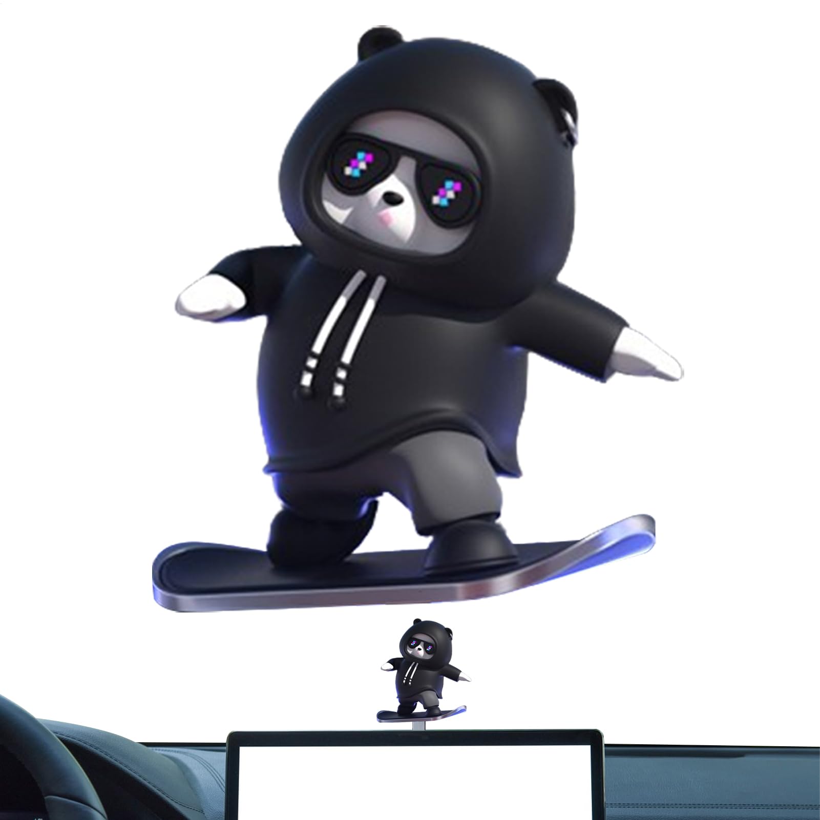 Car Pendant Decor Car Cartoon Decor Skateboard Bear Floating Screen, Car Screen Decoration, Car Please refer to the description чёрный
Car Pendant Decor Car Cartoon Decor Skateboard Bear Floating Screen, Car Screen Decoration, Car Please refer to the description чёрный