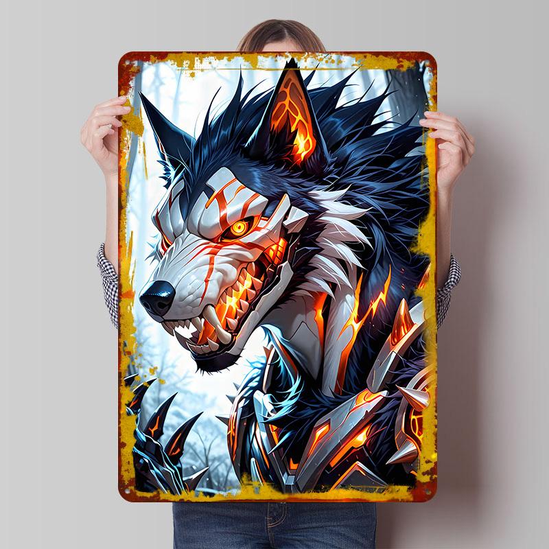 Cyberpunk Werewolf in Snowy Forest Tin Plaque Poster Customized Wall Art Retro Vintage Metal Signs for Man Cave Wand Deko Decor 7.9x11.8In(20x30cm)
Cyberpunk Werewolf in Snowy Forest Tin Plaque Poster Customized Wall Art Retro Vintage Metal Signs for Man Cave Wand Deko Decor 7.9x11.8In(20x30cm)