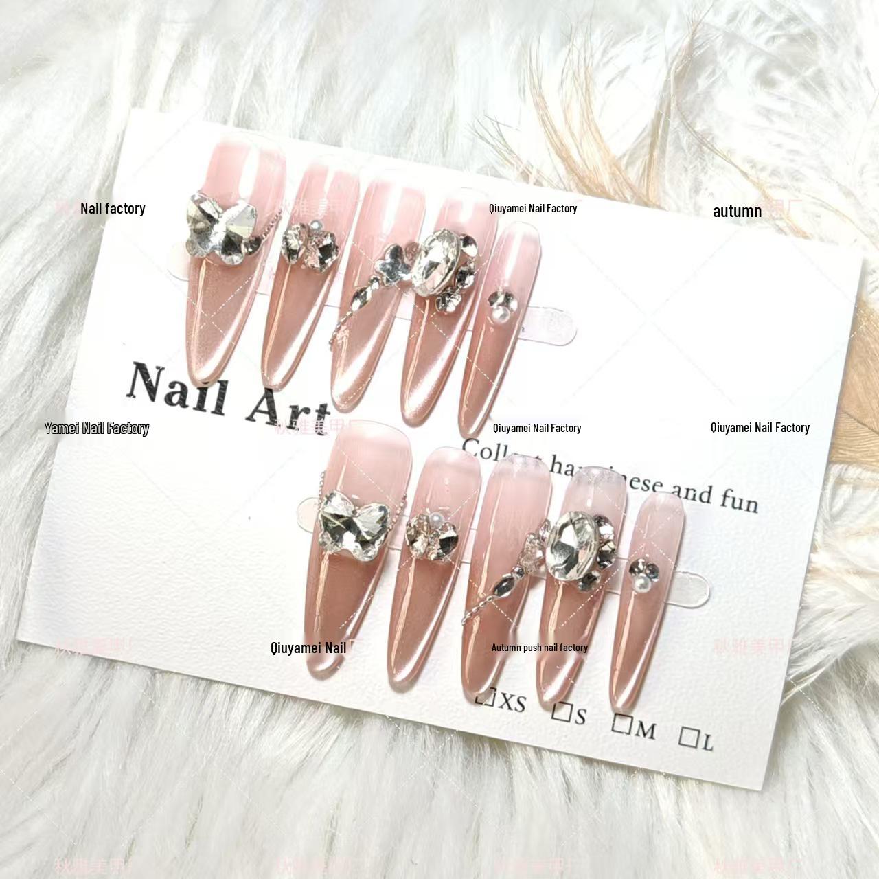 Peach Pink Gradient Cat-Eye Nails: Transparent, Slim, and Elegant with Side Light Extra Small XS
Peach Pink Gradient Cat-Eye Nails: Transparent, Slim, and Elegant with Side Light Extra Small XS