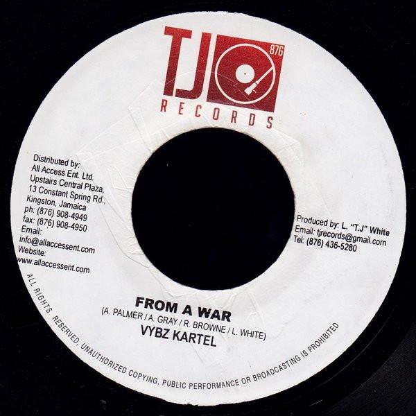 7inch Record VYBZ KARTEL - From A War NONE TJ Records 2006 Jamaica Reggae, Ska & Dub Used
7inch Record VYBZ KARTEL - From A War NONE TJ Records 2006 Jamaica Reggae, Ska & Dub Used