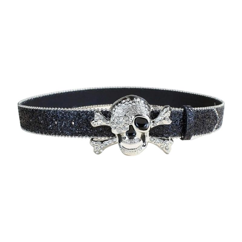 Glitters Punk Leather Belt with Rhinestones Casual Wear Waistband Western Belt for Western Wear and Trousers чорний
Glitters Punk Leather Belt with Rhinestones Casual Wear Waistband Western Belt for Western Wear and Trousers чорний