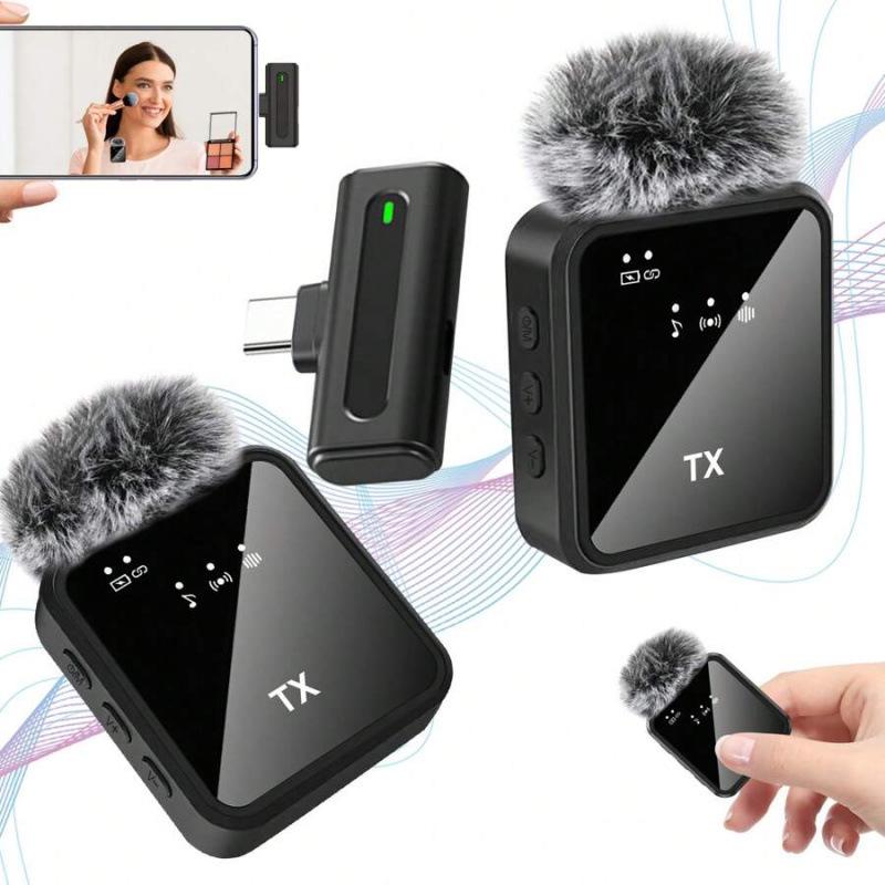 Z 46822 Wireless Noise-Canceling Lavalier Microphone 2 Mics TypeC чорний
Z 46822 Wireless Noise-Canceling Lavalier Microphone 2 Mics TypeC чорний