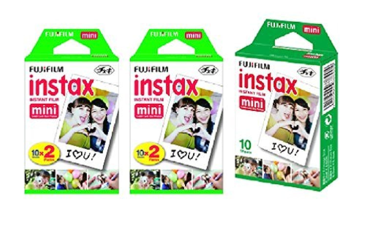 Fujifilm Набір миттєвих фільмів Instax Mini з 5 упаковок (Instax Mini twin 10 аркушів x 2 упаковки = 40 аркушів + Instax Mini single 10 аркушів: всього 50 аркушів)
Fujifilm Набір миттєвих фільмів Instax Mini з 5 упаковок (Instax Mini twin 10 аркушів x 2 упаковки = 40 аркушів + Instax Mini single 10 аркушів: всього 50 аркушів)
