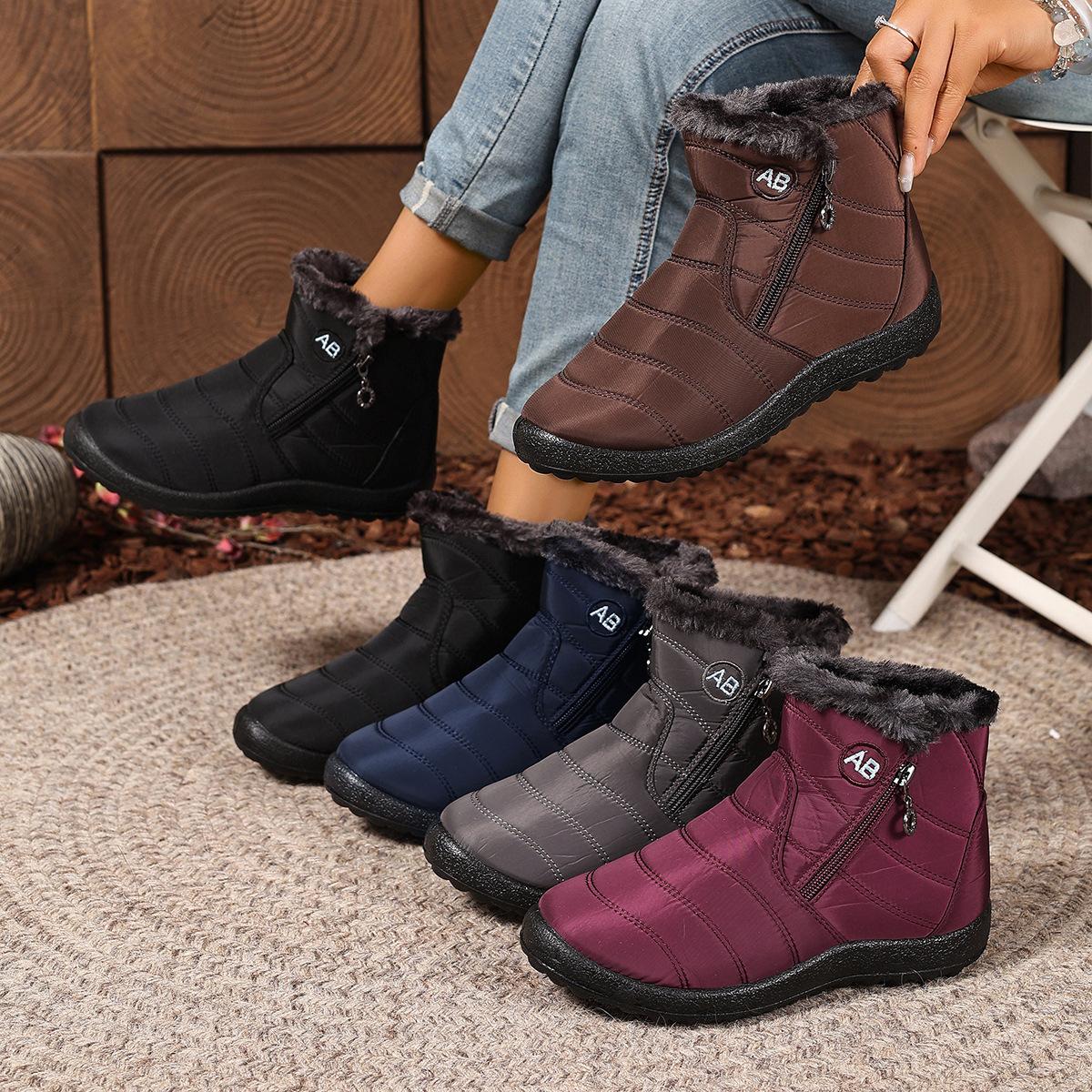 New women s waterproof thick sole lightweight comfortable padded warm non-slip wear snow boots - side zipper high top shoes 44
New women s waterproof thick sole lightweight comfortable padded warm non-slip wear snow boots - side zipper high top shoes 44