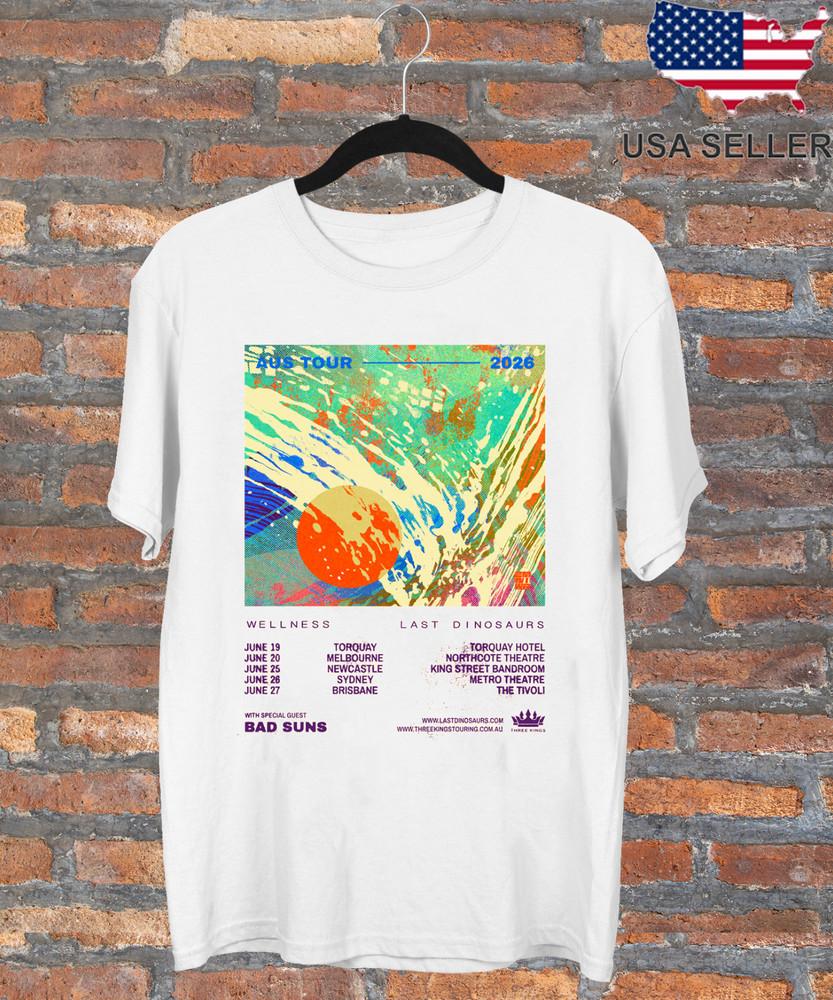 Last Dinosaurs Band Wellness Tour With Bad Suns T Shirt Full Size S5XL Unisex T-Shirt XXXXL
Last Dinosaurs Band Wellness Tour With Bad Suns T Shirt Full Size S5XL Unisex T-Shirt XXXXL