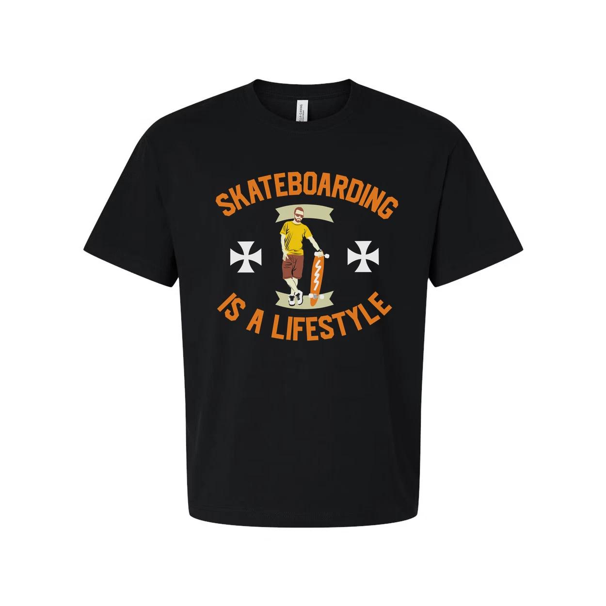 Unisex Skateboarding Graphic T Shirt With Centered Skater Illustration And Is A 3XL
Unisex Skateboarding Graphic T Shirt With Centered Skater Illustration And Is A 3XL