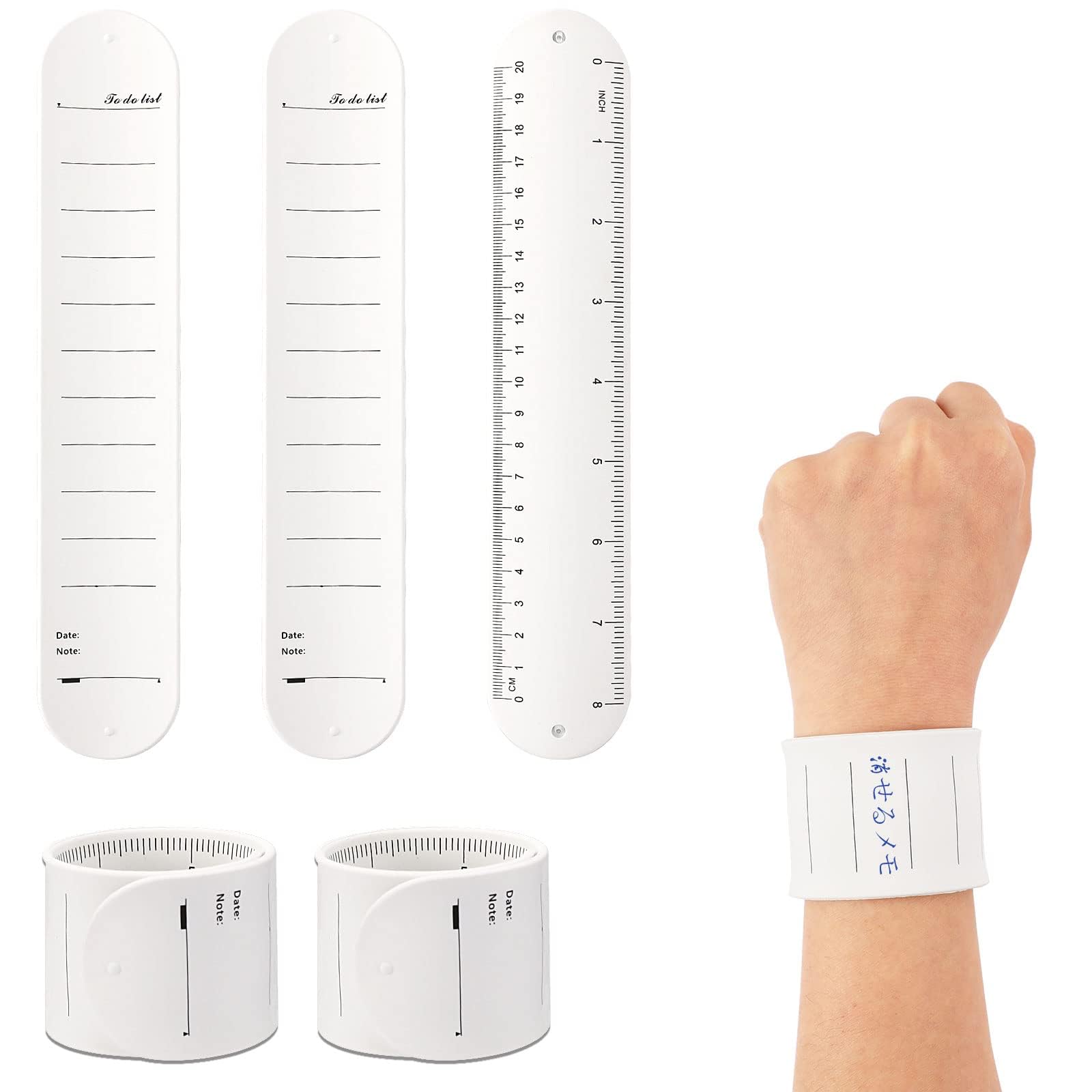Neiang Wearable Memo Set 3 Wrist Memo Wearable Memo Band Wrist Memo Wrist Memo Wristband Memo Silicone Wrist and Erase Waterproof List Білий To-do
Neiang Wearable Memo Set 3 Wrist Memo Wearable Memo Band Wrist Memo Wrist Memo Wristband Memo Silicone Wrist and Erase Waterproof List Білий To-do