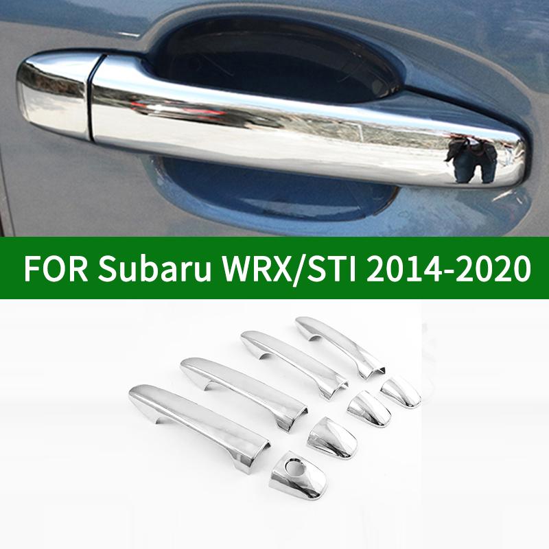 For Subaru WRX STI 2014- Fourth generation Glossy chrome silver side Door Handle Covers Trims 2015 2016 2017
For Subaru WRX STI 2014- Fourth generation Glossy chrome silver side Door Handle Covers Trims 2015 2016 2017
