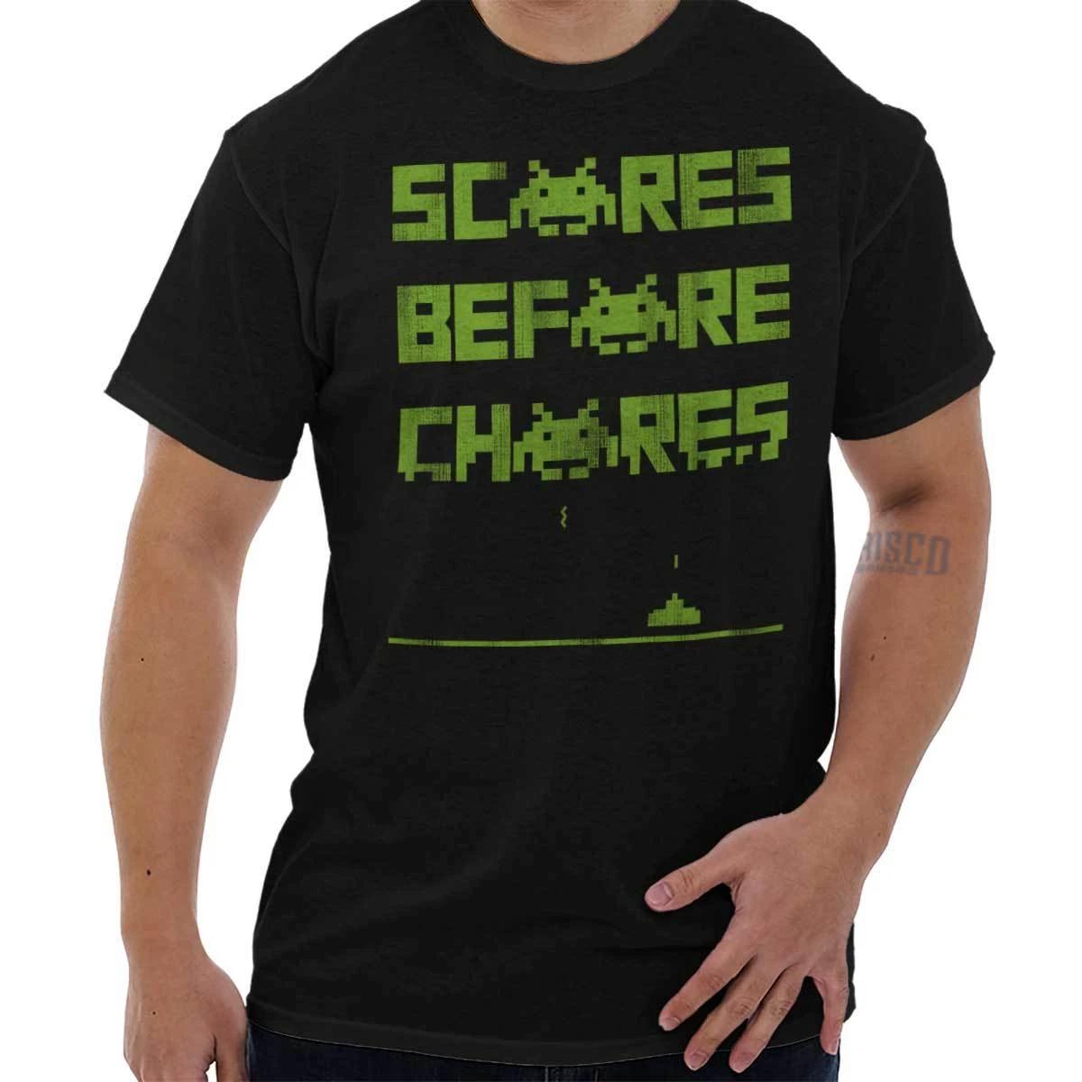 Funny Video Gamer Joke Scores Before Chores Womens or Mens Crewneck 100% Cotton T-shirt Mens Tees Top Tee XL
Funny Video Gamer Joke Scores Before Chores Womens or Mens Crewneck 100% Cotton T-shirt Mens Tees Top Tee XL