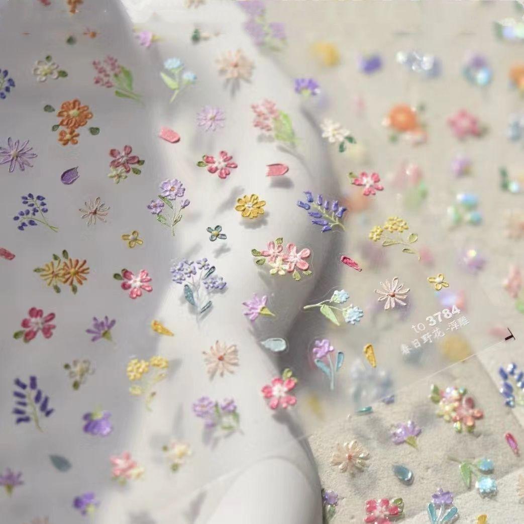 New Style Stickers for Small Fresh Spring Wildflowers Relief Shell Light Nail Art Stickers Oil Painting Small Wildflowers Simple Nail Stickers T125-Little Wildflower
New Style Stickers for Small Fresh Spring Wildflowers Relief Shell Light Nail Art Stickers Oil Painting Small Wildflowers Simple Nail Stickers T125-Little Wildflower