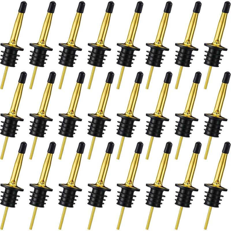 SHGO-Rubber Dust Cap 24 Pcs Stainless Steel Bottle Pourers Tapered Spouts Set Bar Supplies For Oil, Beer Drink Water золотой
SHGO-Rubber Dust Cap 24 Pcs Stainless Steel Bottle Pourers Tapered Spouts Set Bar Supplies For Oil, Beer Drink Water золотой