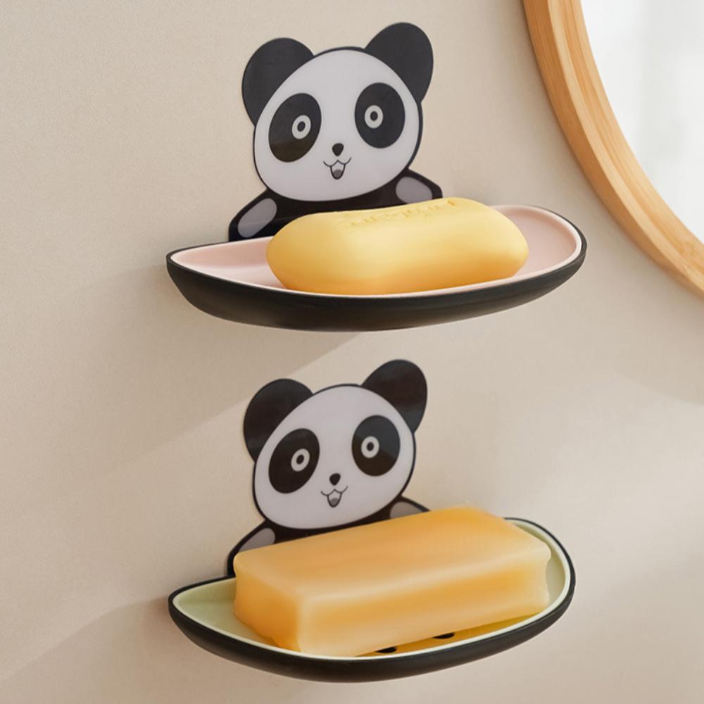 Cartoon Panda Wall Mounted Soap Storage Box Self-adhesive Soap Holder Bathroom Accessories
Cartoon Panda Wall Mounted Soap Storage Box Self-adhesive Soap Holder Bathroom Accessories