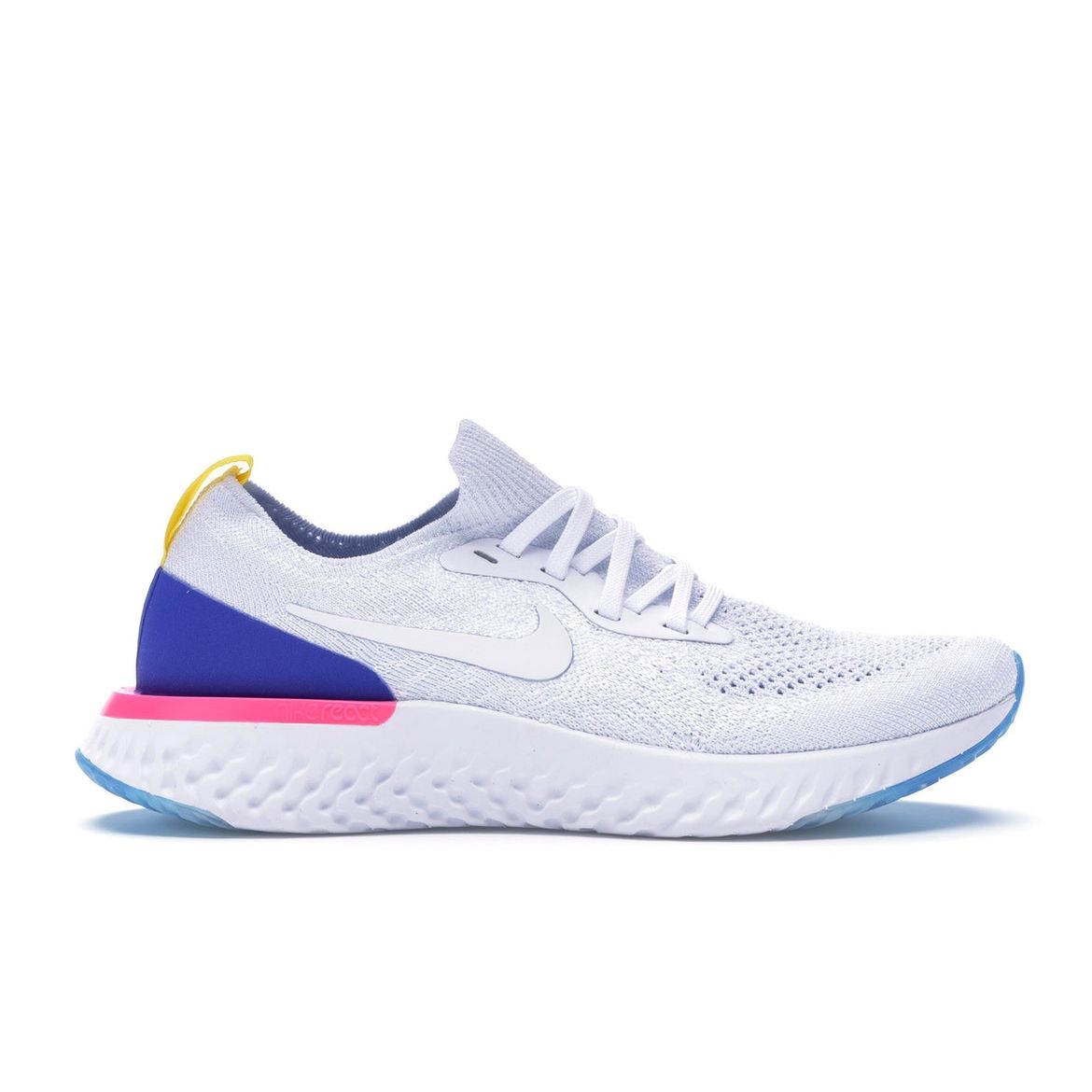 Женские кроссовки Nike Epic React Flyknit OG White White-Racer-Blue-Pink-Blast AQ0070-101
Женские кроссовки Nike Epic React Flyknit OG White White-Racer-Blue-Pink-Blast AQ0070-101