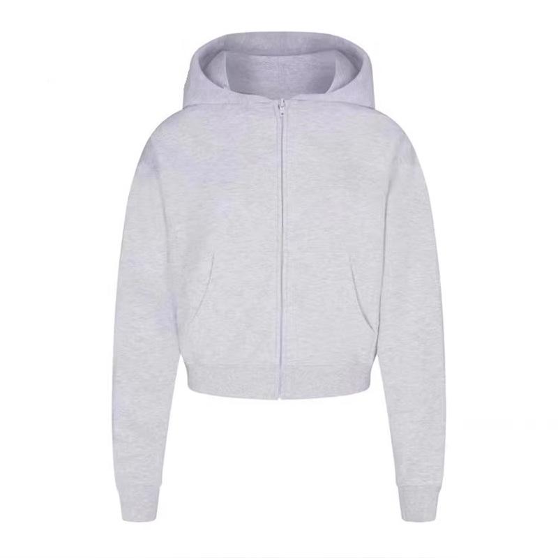 Женская толстовка-кардиган на молнии с капюшоном в стиле бойфренд - Осенняя укороченная толстовка свободного кроя. Small светло-серый
Женская толстовка-кардиган на молнии с капюшоном в стиле бойфренд - Осенняя укороченная толстовка свободного кроя. Small светло-серый