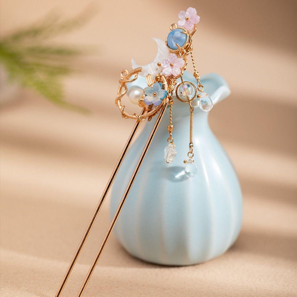 Pearl Ancient Hair Stick Elegant Hanfu Headwear Retro Flower Hair Hair Fork Jewelry Style1
Pearl Ancient Hair Stick Elegant Hanfu Headwear Retro Flower Hair Hair Fork Jewelry Style1