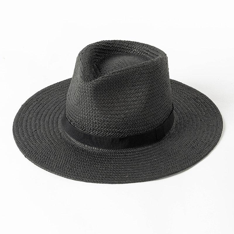 New Plain Band Panama Straw Hats for Women Summer Beach Hats Wide Brim Sun Hat Funeral Church Derby Fedora Cap UPF50+ чорний
New Plain Band Panama Straw Hats for Women Summer Beach Hats Wide Brim Sun Hat Funeral Church Derby Fedora Cap UPF50+ чорний