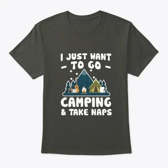 I Want To Go Camping And Take Naps Lover TTshirt Made in the USA Size S to 5XL 3XL
I Want To Go Camping And Take Naps Lover TTshirt Made in the USA Size S to 5XL 3XL