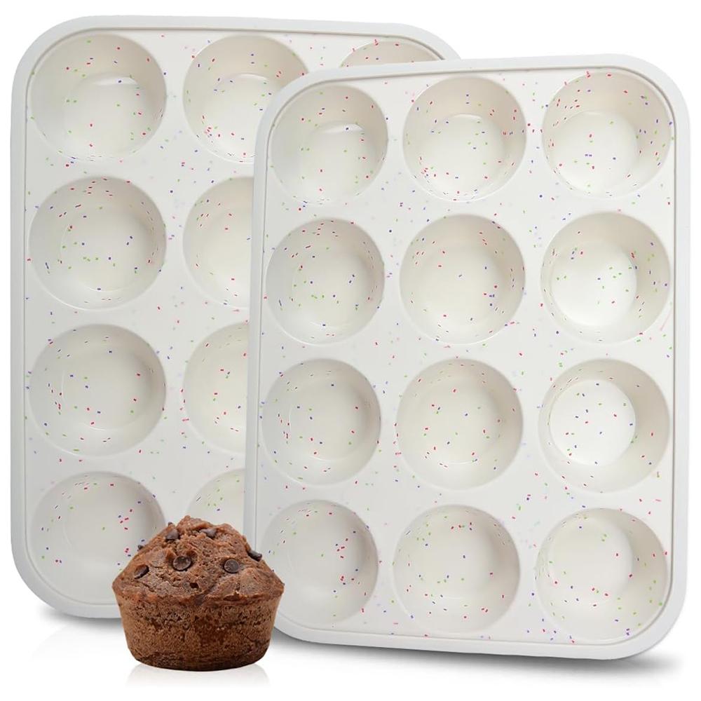 Silicone Muffin Pan Regular Size 7/12 Cups Cupcake Pan Non-stick Durable Baking Mold for Home
Silicone Muffin Pan Regular Size 7/12 Cups Cupcake Pan Non-stick Durable Baking Mold for Home