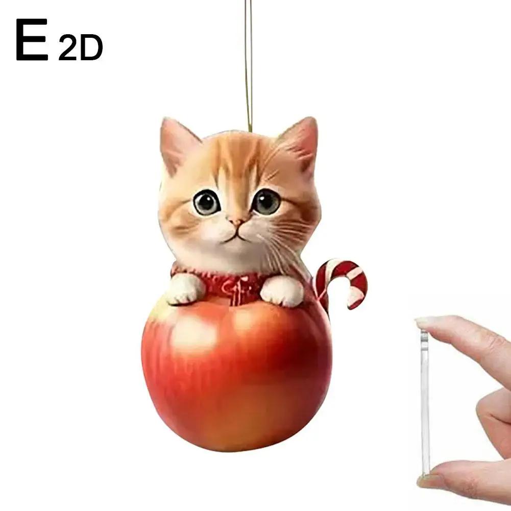 2D Acrylic Christmas Tree Hanging Ornaments Cat Shaped Pendants Christmas Decorations For Home Xmas Gifts New Year S1A4
2D Acrylic Christmas Tree Hanging Ornaments Cat Shaped Pendants Christmas Decorations For Home Xmas Gifts New Year S1A4
