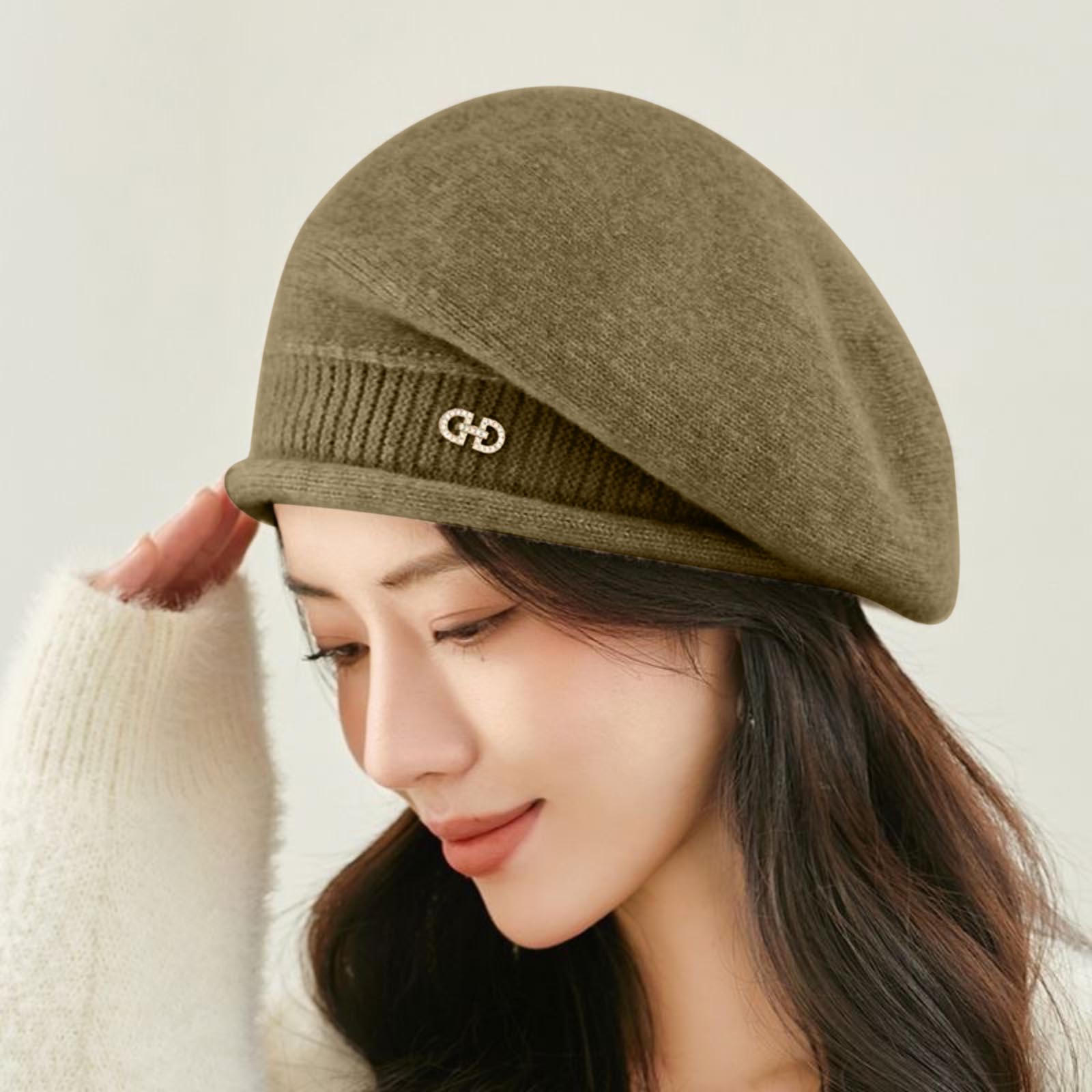 Шапка-бини Зимний берет Пуловер Вязаная шапка One Size
Шапка-бини Зимний берет Пуловер Вязаная шапка One Size