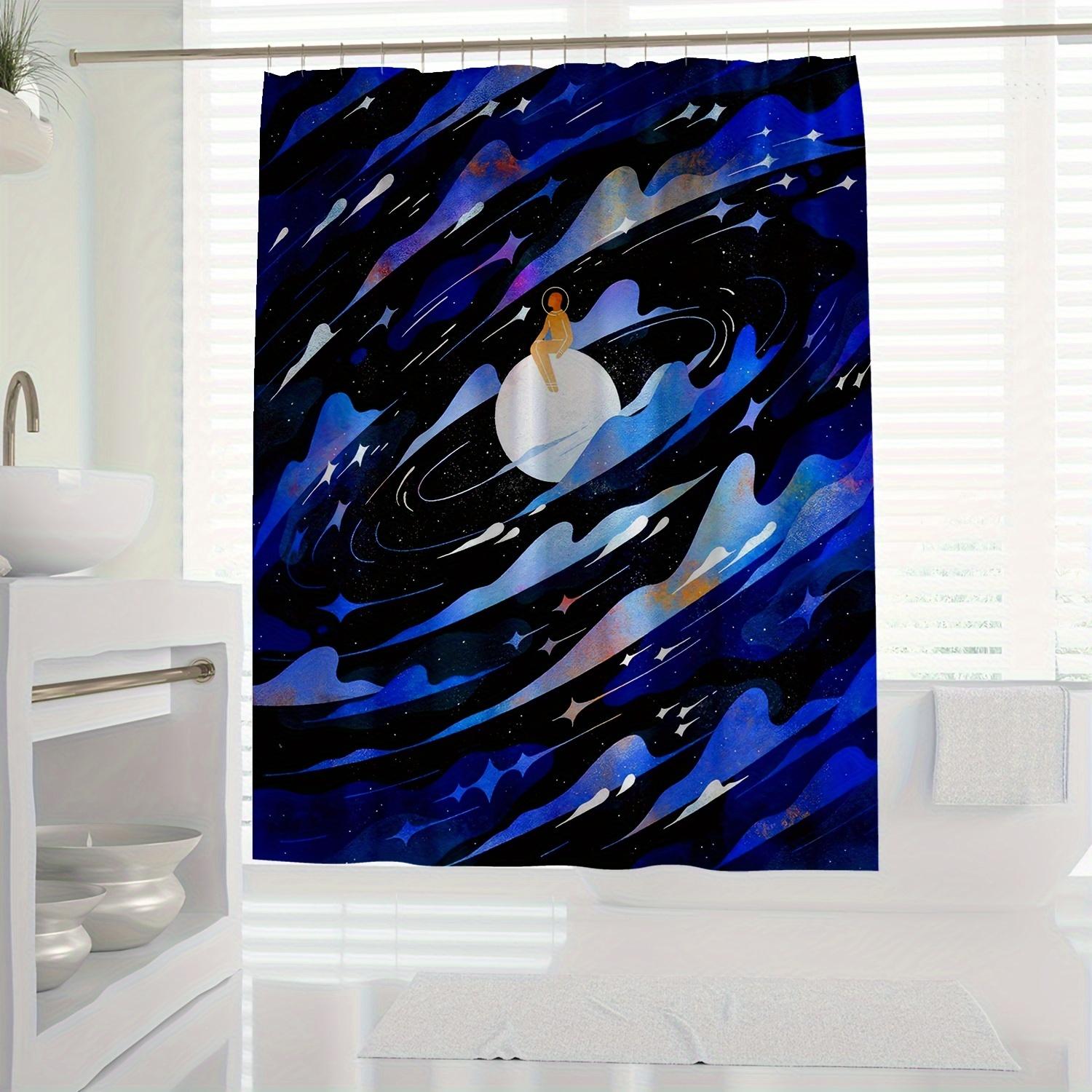 1Pc Abstract Cosmic Planet Digital Print Shower Curtain, Modern Art Minimalist Lines, Space Theme Bathroom Decor, Waterproof Fab W60H190(CM)-1 Pcs
1Pc Abstract Cosmic Planet Digital Print Shower Curtain, Modern Art Minimalist Lines, Space Theme Bathroom Decor, Waterproof Fab W60H190(CM)-1 Pcs