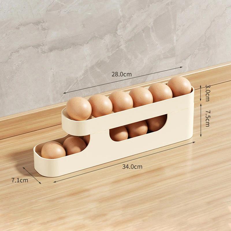 4-слойный ящик для хранения яиц в стиле лестницы, ящик для хранения яиц в холодильнике, боковая дверь, большая емкость, автоматическая машина для прокатки яиц