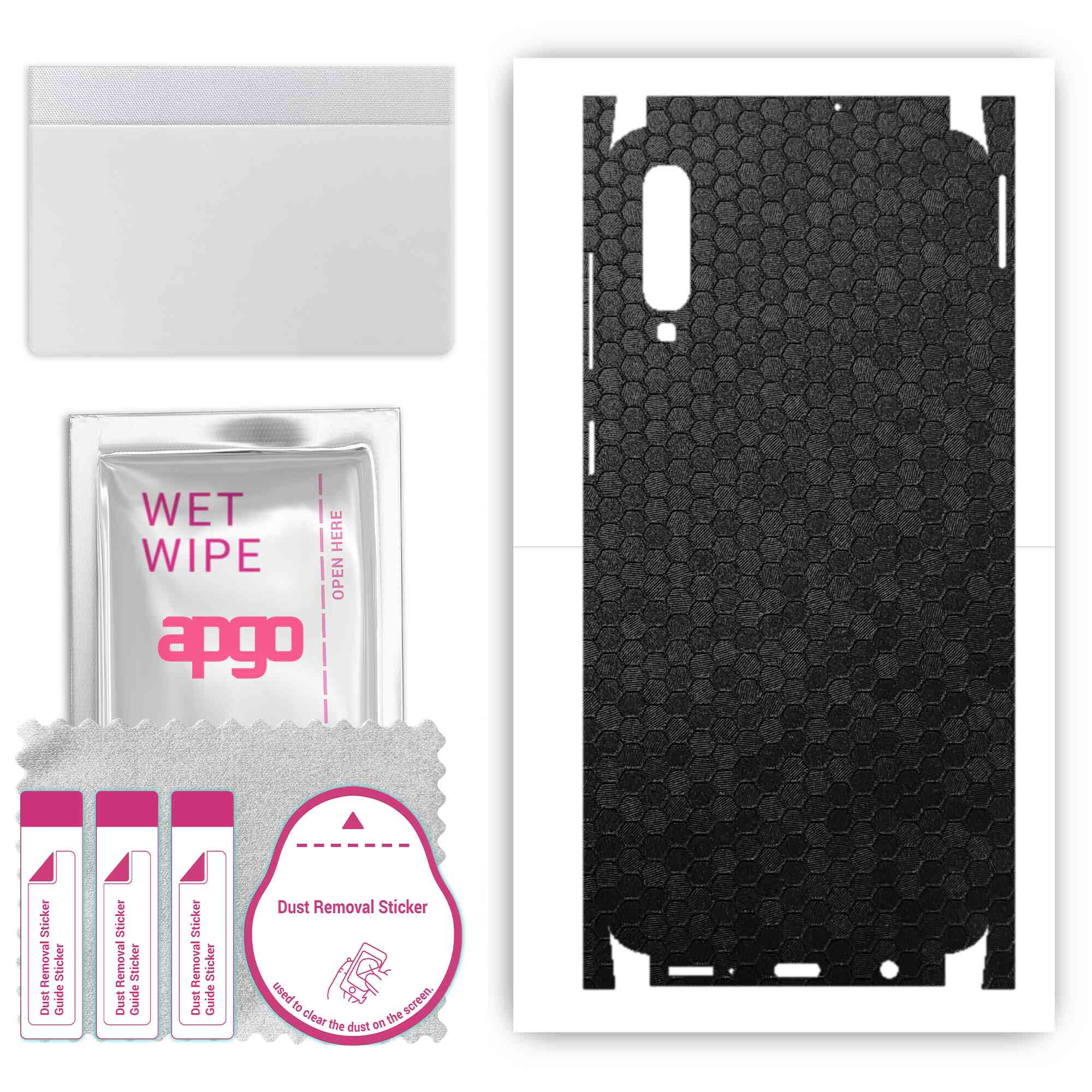 Apgo Protective Skin Sticker for the back+sides compatible with Samsung Galaxy A50, Full Wrap Film, Foil, Vinyl - Pattern Black Honeycomb
Apgo Protective Skin Sticker for the back+sides compatible with Samsung Galaxy A50, Full Wrap Film, Foil, Vinyl - Pattern Black Honeycomb